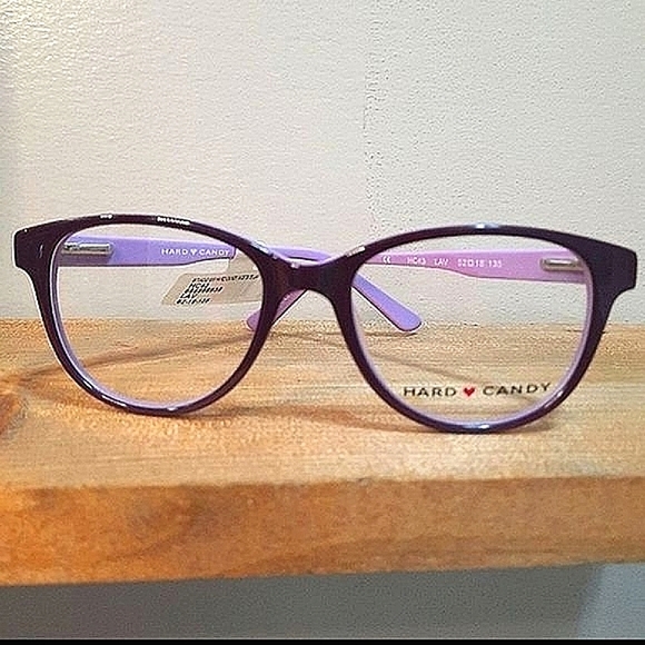 Hard Candy Accessories - NEW Hard Candy Women Eyeglass Frame Lavender Full Rim Cat Eye 52-18-135, Rx'able
